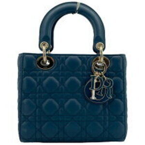 Christian Dior My Lady Dior Shoulder Bag Blue Cannage Lambskin